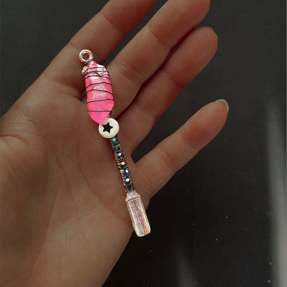 Handmade Pink Crystal Rock Spoon:) - Picture 1 of 1